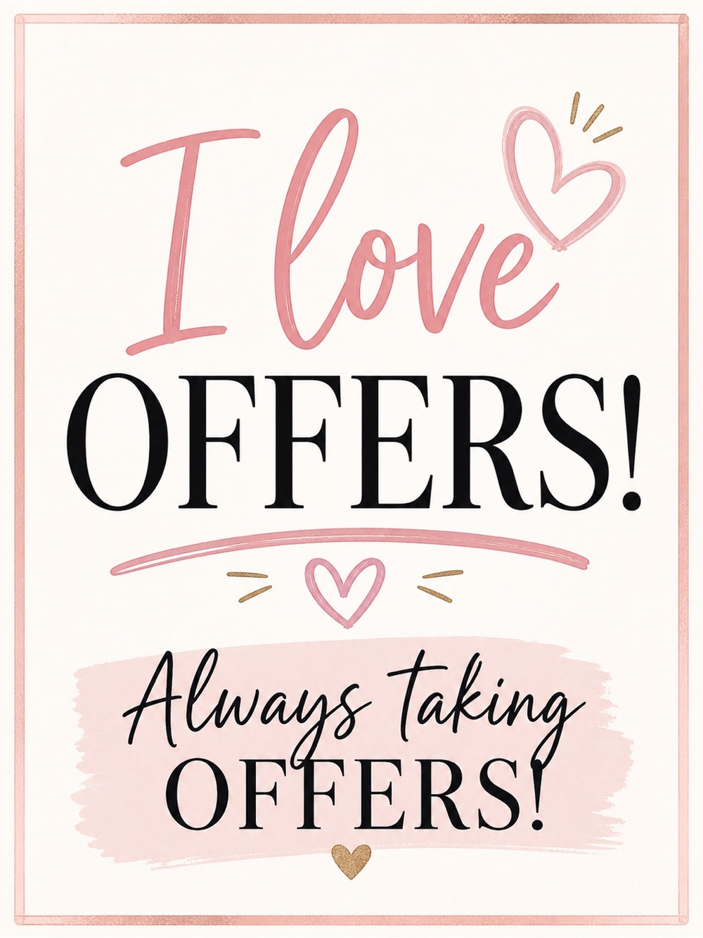 I love offers!!